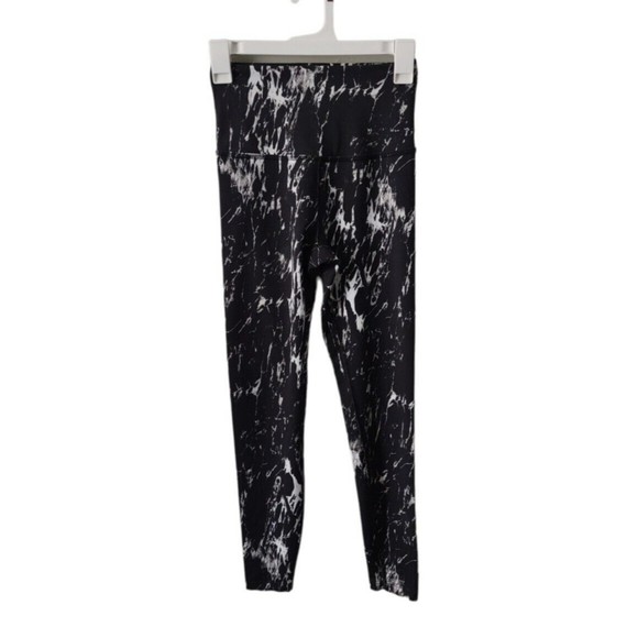 Beyond Yoga Olympus Midi Black White Marble Leggings Womens XS Activewear Lounge - Picture 1 of 6